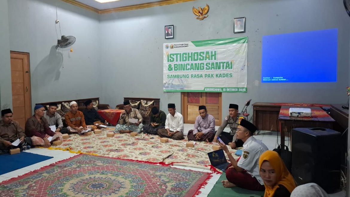 Kades Karangdowo Tekankan Pentingnya Kerja Sama dan Informasi yang Benar dalam Membangun Desa