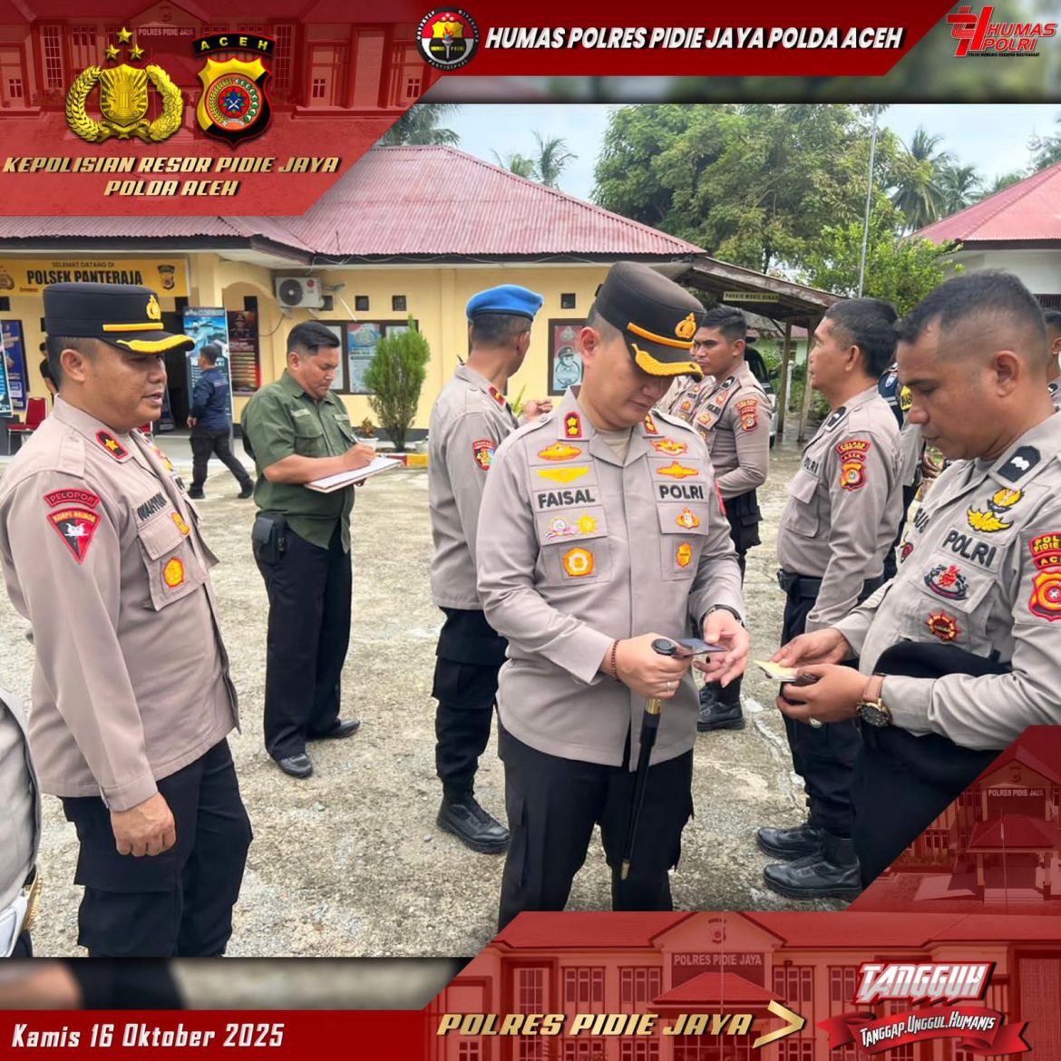 Kapolres Pidie Jaya Tekankan Disiplin, Antinarkoba, dan Anti-Hedon dalam Apel Gaktibplin   