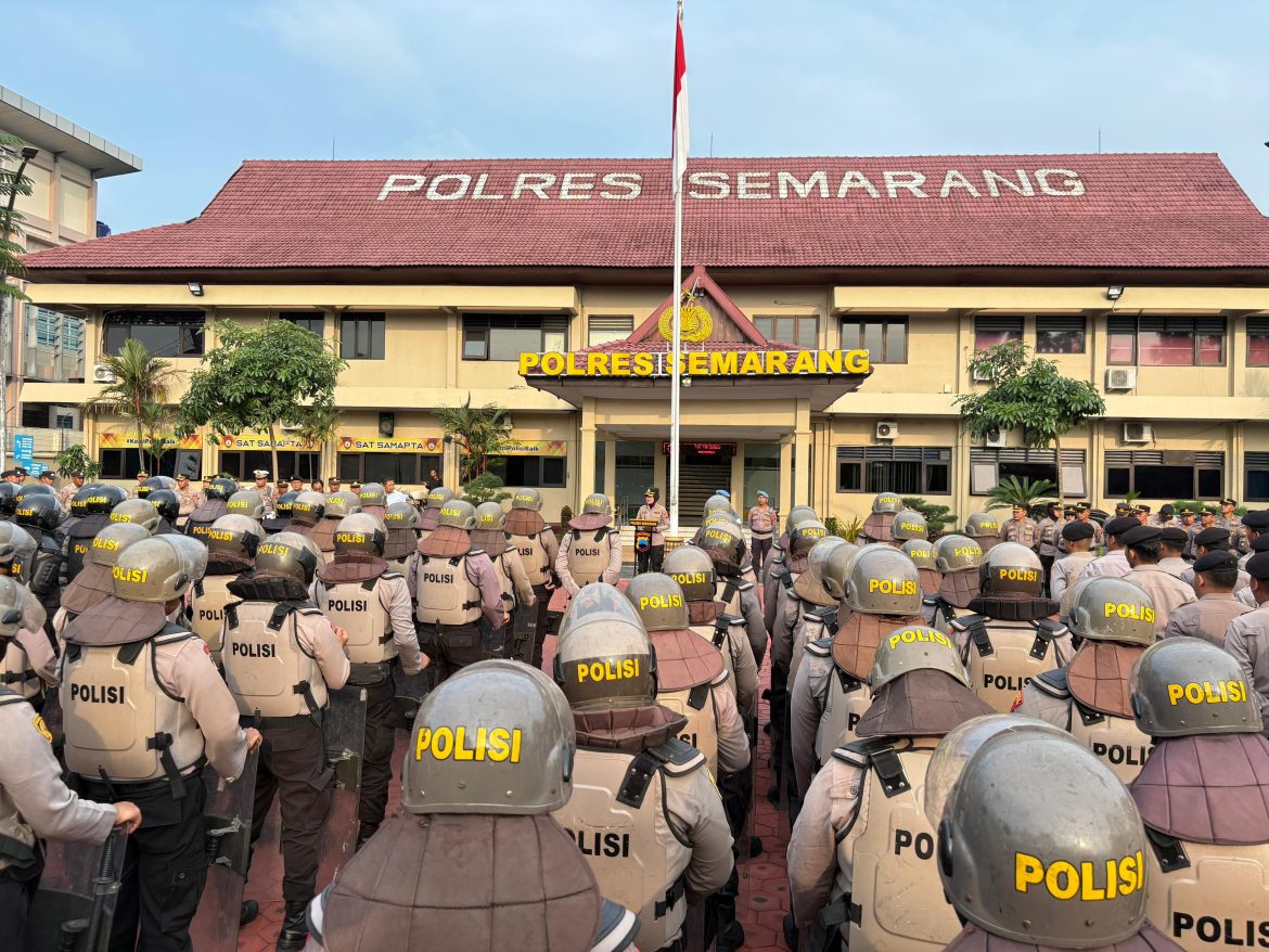 Polres Semarang Gelar Apel Kesiapsiagaan Jelang Satu Tahun Kepemimpinan Presiden dan Wakil Presiden