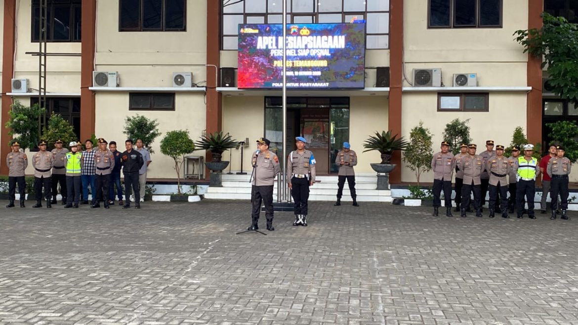 Antisipasi Perkembangan Situasi, Polres Temanggung Gelar Apel Kesiapsiagaan dan TWG