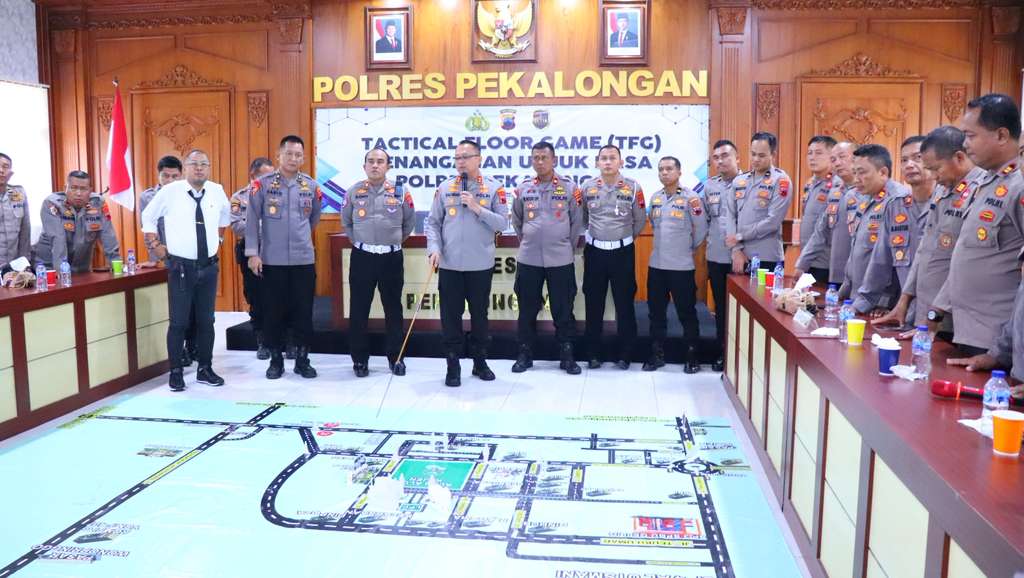 TFG Pengamanan Unjuk Rasa Digelar di Polres Pekalongan, Kapolres: Kita Harus Siap Hadapi Segala Kemungkinan