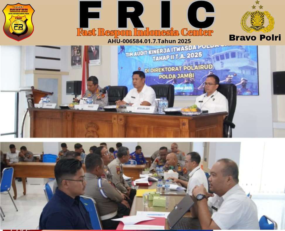 Ditpolairud Polda Jambi Terima Kunjungan Tim Audit Itwasda Polda Jambi Tahap II Tahun 2025   