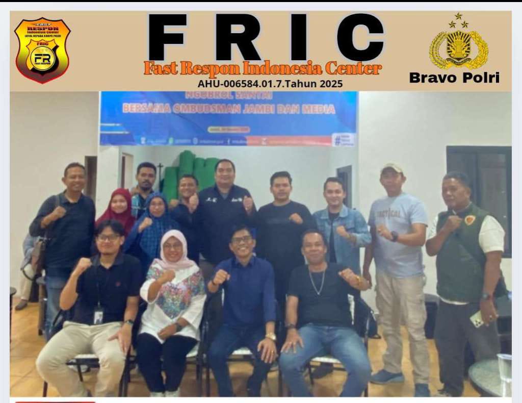 Ketua DPW FRIC Jambi Ngobrol Santai Bersama Ombudsman Jambi Siap Sinergi Pengawasan Penyelenggaraan Pelayanan Publik”