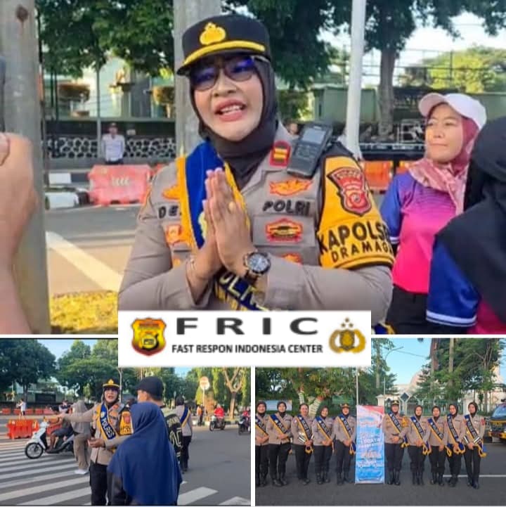 Dukung Patroli Mojang Lodaya Kapolda Jabar, Polwan Polres Bogor Sapa Warga Saat Uji Coba Car Free Day di Jalan Tegar Beriman