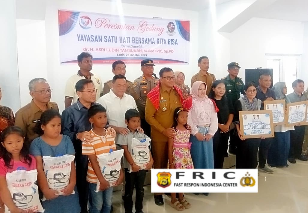 Bupati Deli Serdang dr. Asri Ludin Tambunan Resmikan Gedung Baru Yayasan Satu Hati Bersama Kita    