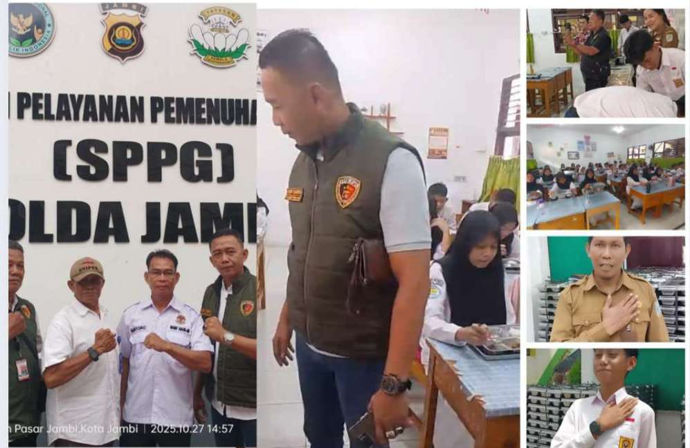 Saat Sidak di SMPN 2 Jambi, Ketua FRIC Jambi Saksikan Siswa SMPN 2 Senang dan Nikmati MBG dari SPPG Polda Jambi Luar Biasa   