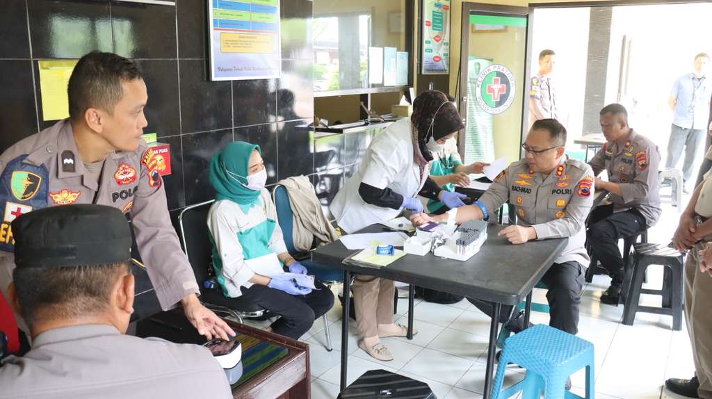 Deteksi Dini Diabetes, Polres Pekalongan Skrining Gula Darah Puluhan Anggota Reskrim