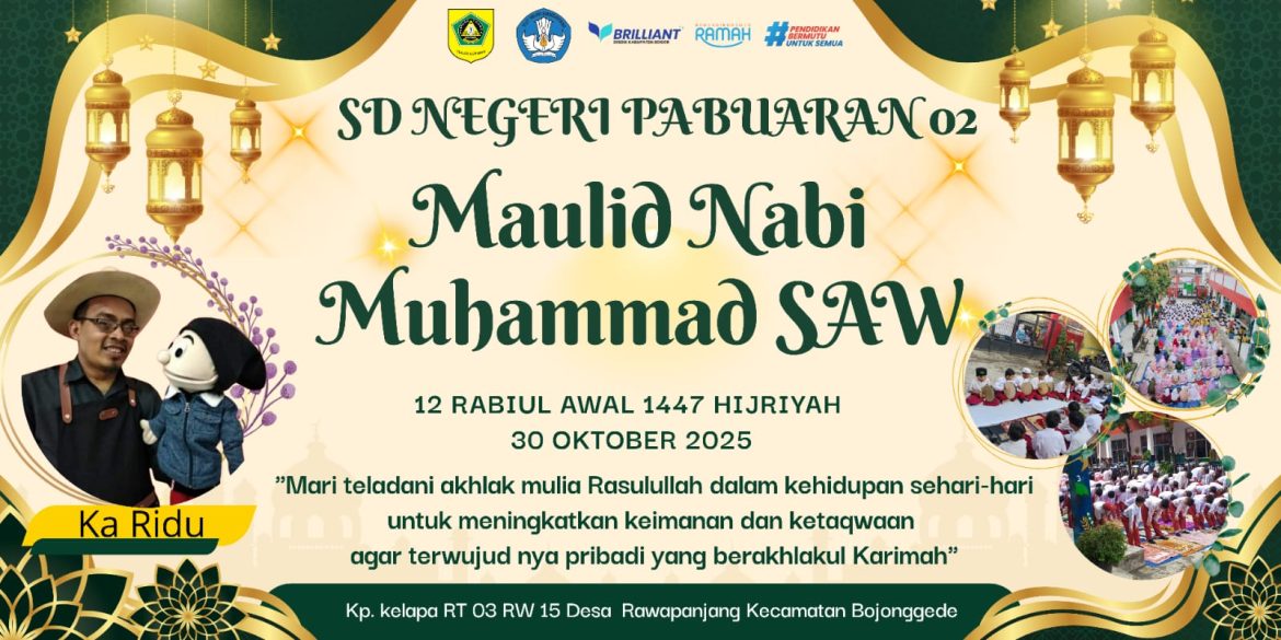 SDN Pabuaran 02 Bojong Gede Menggelar Maulid Nabi Muhammad SAW”    