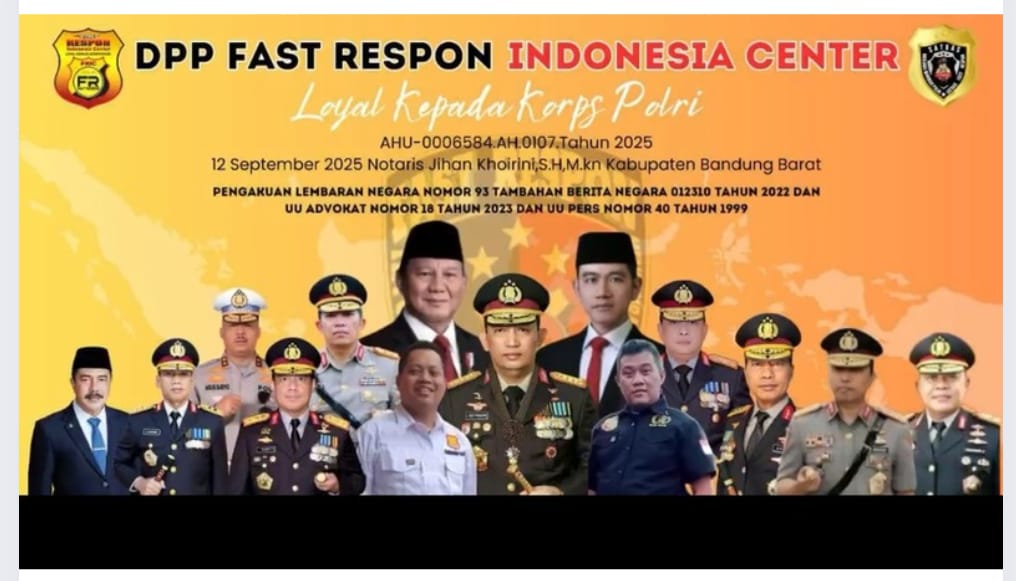 Ketum FRIC H. Dian Surahman : Sebelum Pelantikan , Semua Ketua Hingga Pengurus Harus Solid Terhadap Polri    