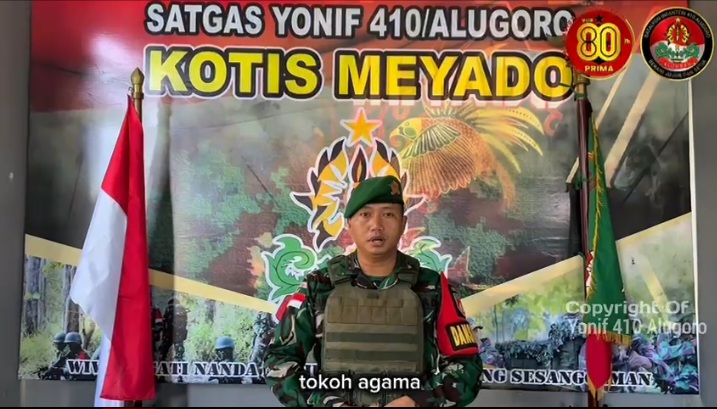 Dalam Rangka HUT TNI Ke-80 Satgas Pamtas Kewilayahan Yonif 410/Alg Gelar Kegiatan Pembangunan Fasum dan Bakso Sosial di Wilayah Penugasan    