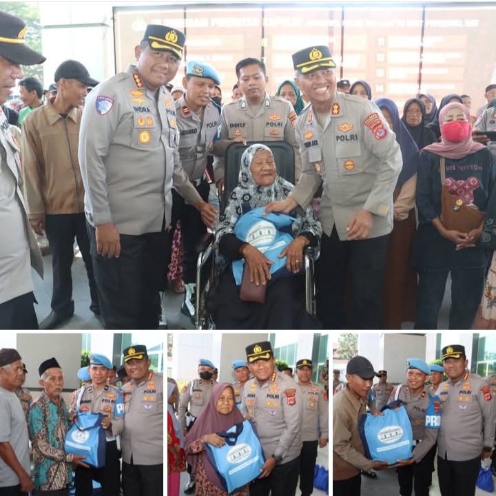 Polresta Tangerang dan Polsek Jajaran Salurkan Bantuan Sembako dari Wapres   