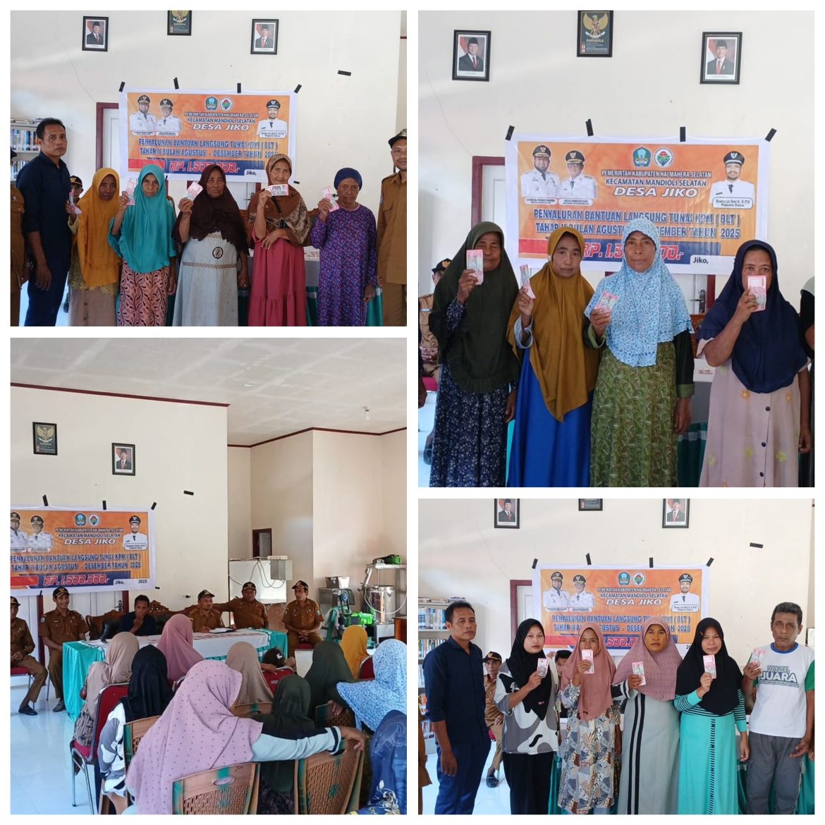 Pemdes Jiko Tuntas Salurkan BLT-DD Tahap II Tahun 2025 kepada 26 KPM