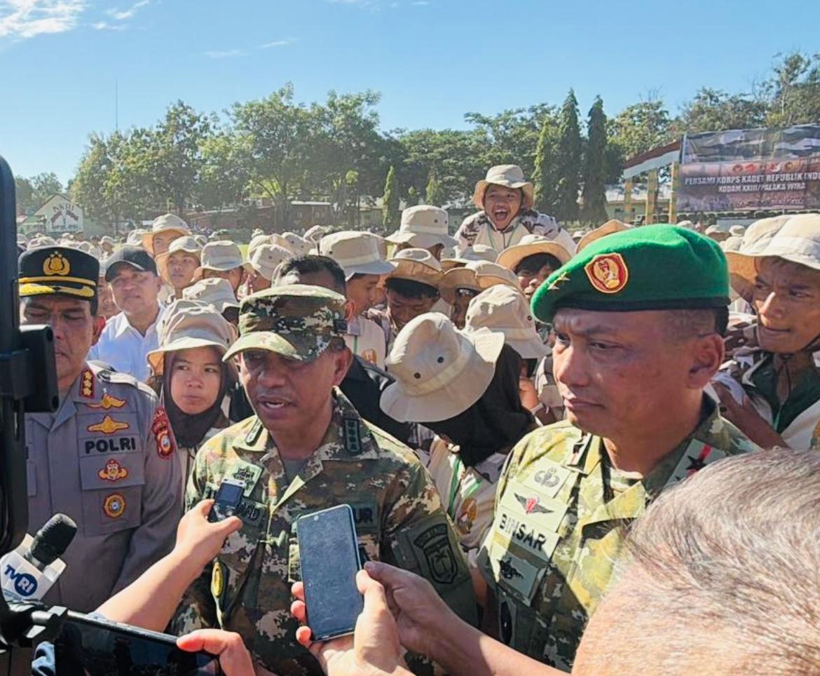 Gubernur Sulteng Buka Secara Resmi Korps Kadet Republik Indonesia (KKRI) Tahun 2025, Pangdam XXIII/Palaka Wira: Membangun Generasi Muda yang Cinta Tanah Air