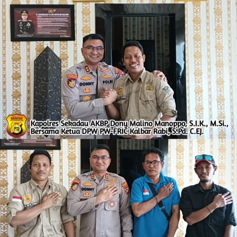 Jalin Hubungan Humanis FRIC Propinsi Kalbar di Mako Polres Sekadau: Sinergitas Tetap di Pertahankan   