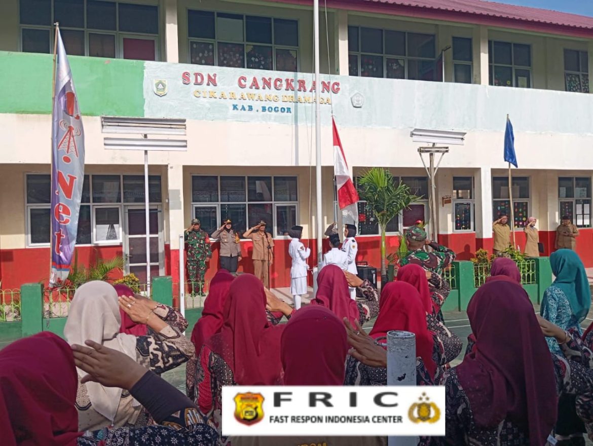 Kapolsek Dramaga Hadiri Apel Upacara Gabungan Forkompicam, Serta Himbauan Jaga Kamtibmas dan Kondusifitas