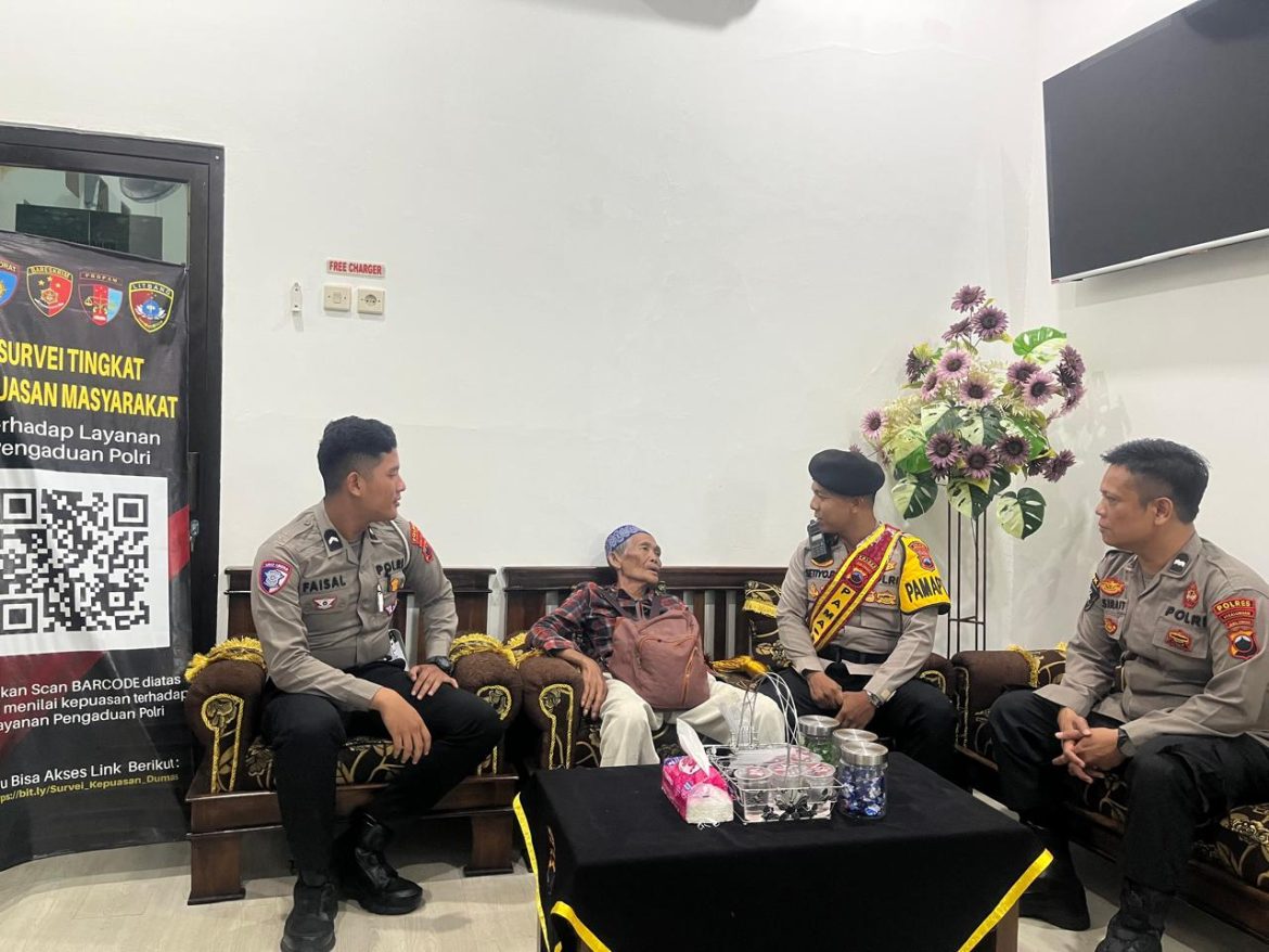 Polres Pekalongan Ambil Langkah Humanis, Kakek 73 Tahun yang Tersesat Diantar Pulang ke Semarang Naik Kereta