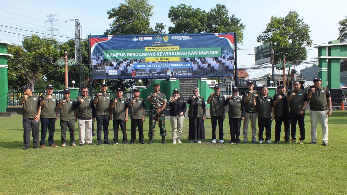 Dandim 0614/Kota Cirebon Resmi Buka Kegiatan Wawasan Kebangsaan bagi Mahasiswa UGJ.