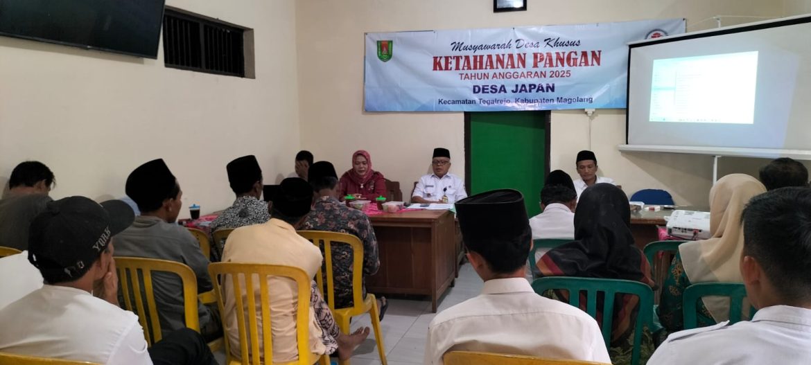 Desa Japan adakan Musdes Khusus Ketahanan Pangan Tahun Anggaran 2025