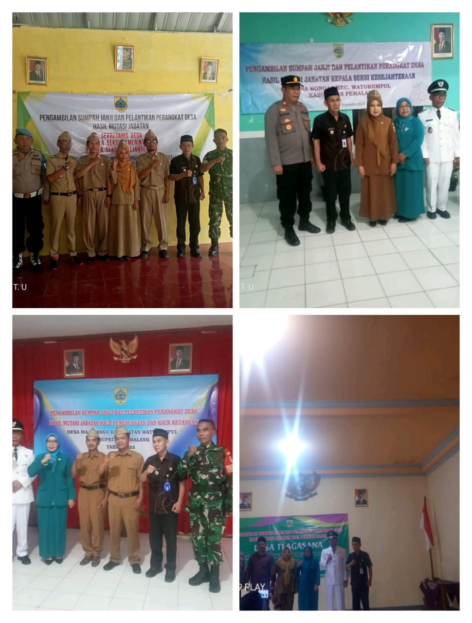 4 Desa Di Kecamatan Watukumpul Adakan Pelantikan Perangkat Desa Hasil Mutasi Tahun 2025