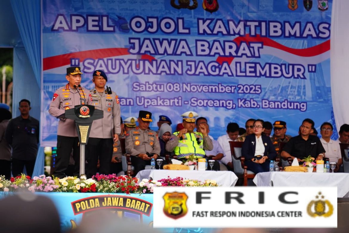 Kapolri Pimpin Apel Ojol Kamtibmas di Jabar: Bersatu Padu Jaga Keamanan   