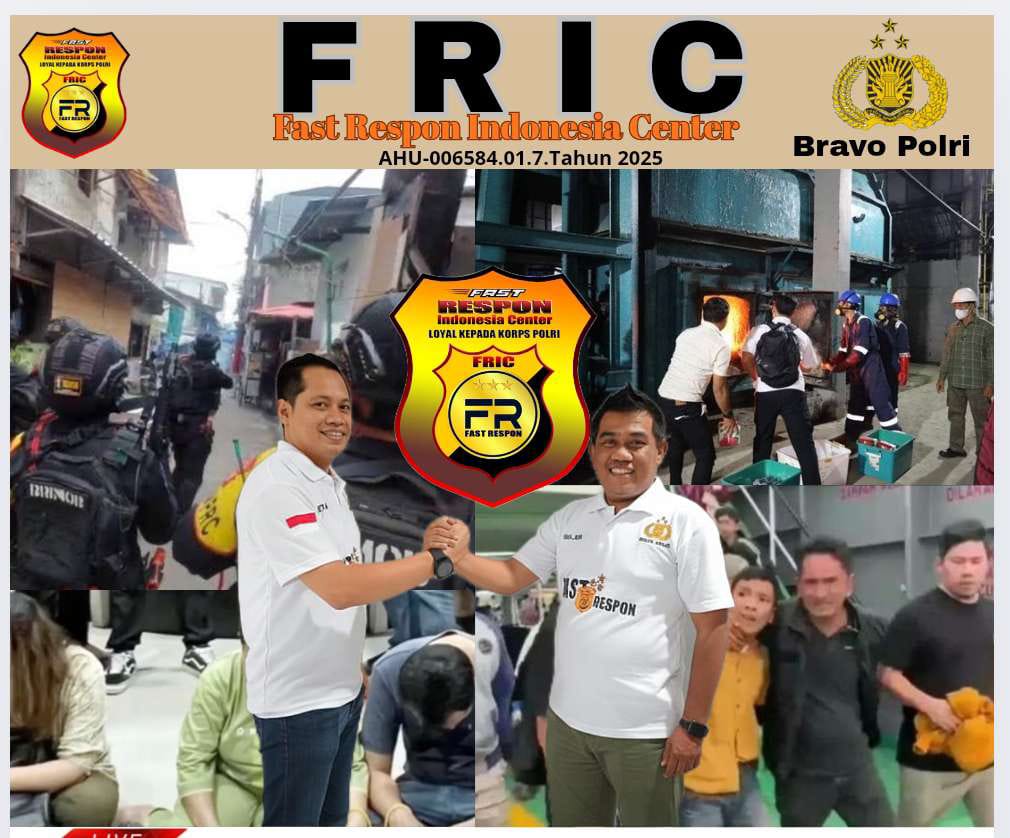 FRIC Kembali Beri Apresiasi Keberhasilan Polri Ungkap Kasus Kriminal Ditanah Air , Kepercayaan Masyakarat Mulai Bangkit    