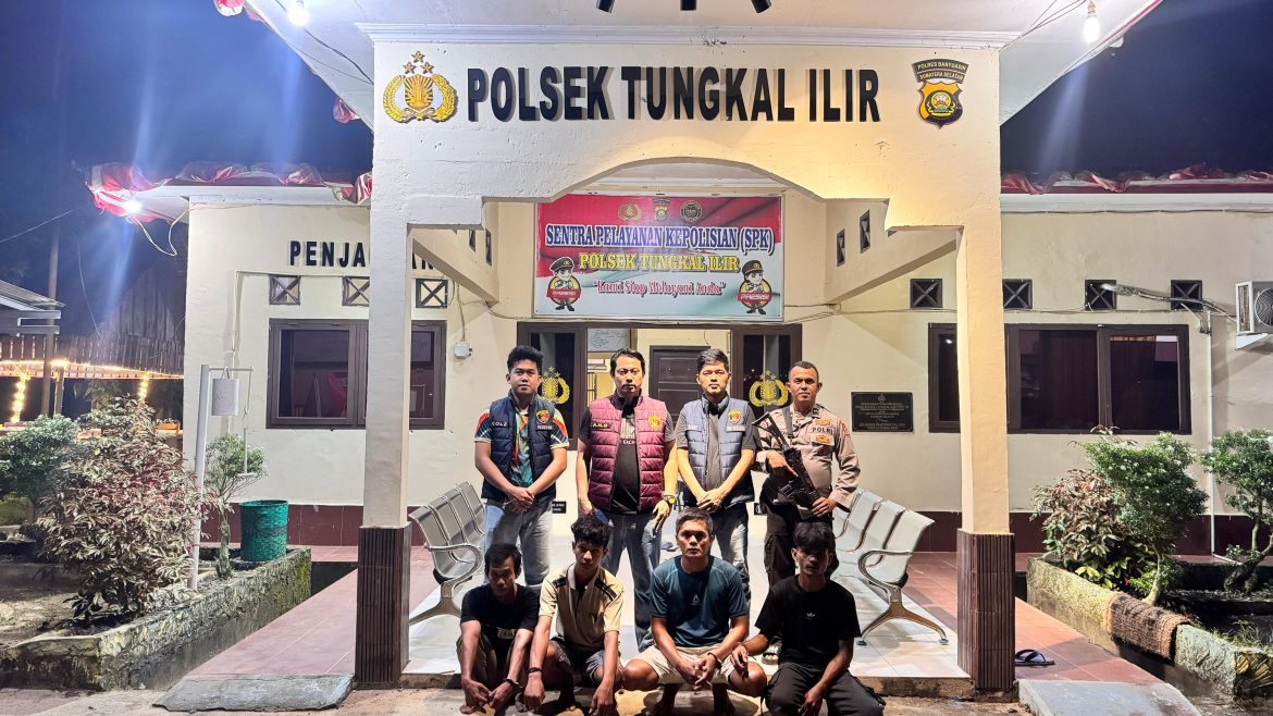 Polres Banyuasin Ungkap Pencurian Pipa Besi Pertamina 4 Tersangka Ditangkap