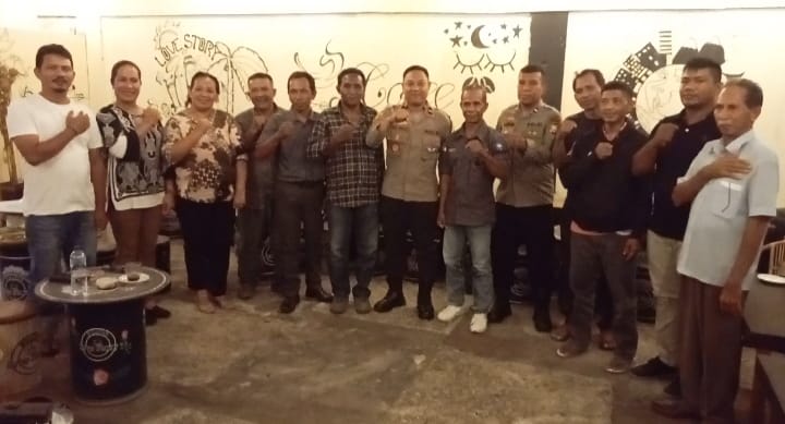 Sinergitas Polsek dan Pemerintah Desa Jaga Kamtibmas di Loloda Utara