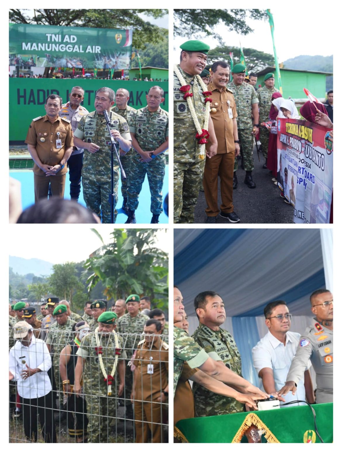 Tingkatkan Swasembada Pangan Nasional, Kasad Resmikan Pompa Hidram di Banyumas