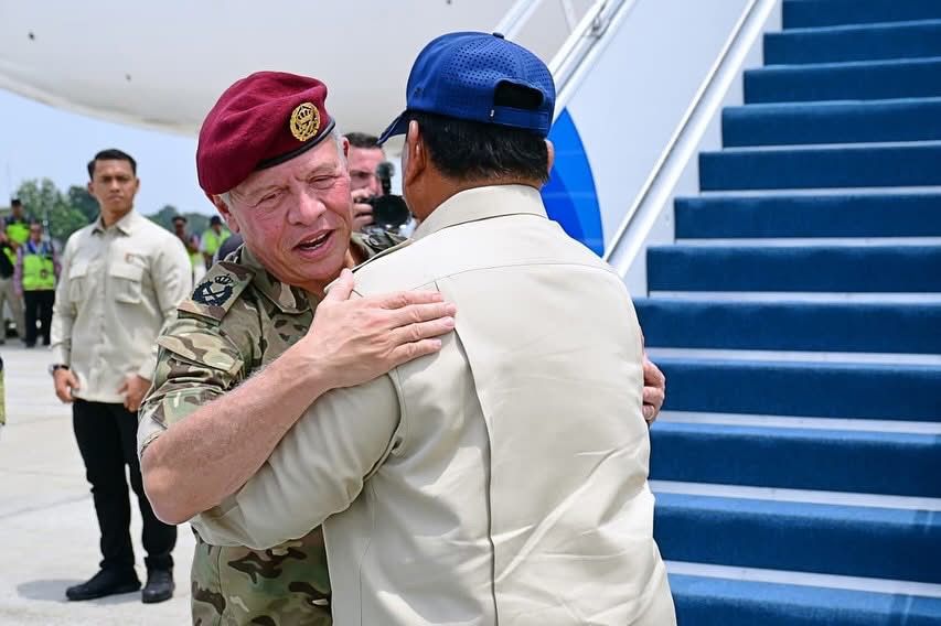 Presiden Prabowo Antar Langsung Keberangkatan Raja Abdullah II ibn Al Hussein di Halim Perdanakusuma   