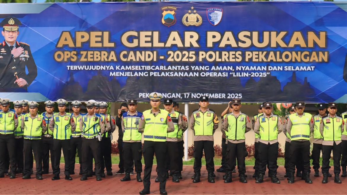 Operasi Zebra Candi 2025 Dimulai, Kapolres Pekalongan Ingatkan Personel Bertindak Persuasif dan Humanis