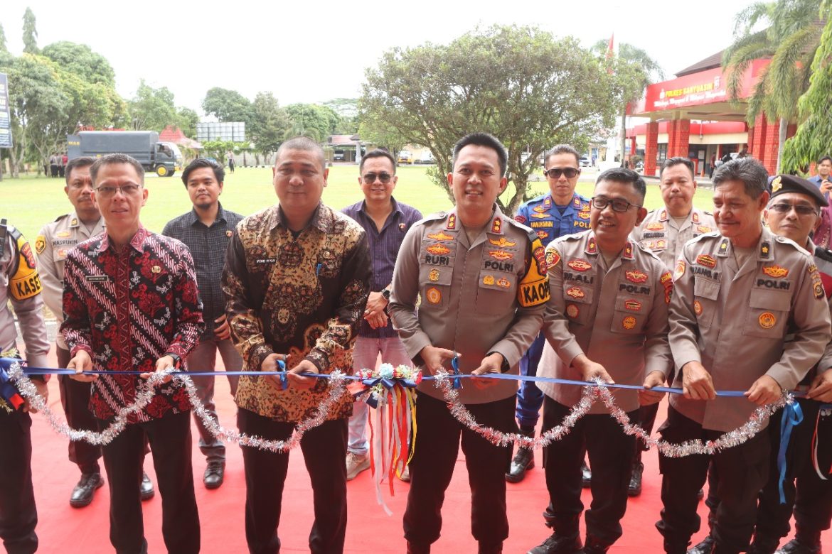 Polres Banyuasin Laksanakan Gelar Peletakan batu pertama dan Peresmian gedung propam Tathya Dharaka.