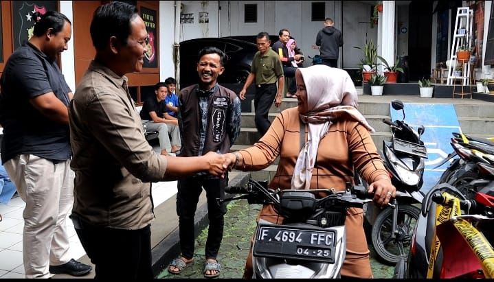 Empat Motor Curian Kembali, Tangis Haru Pecah di Kantor Polisi
