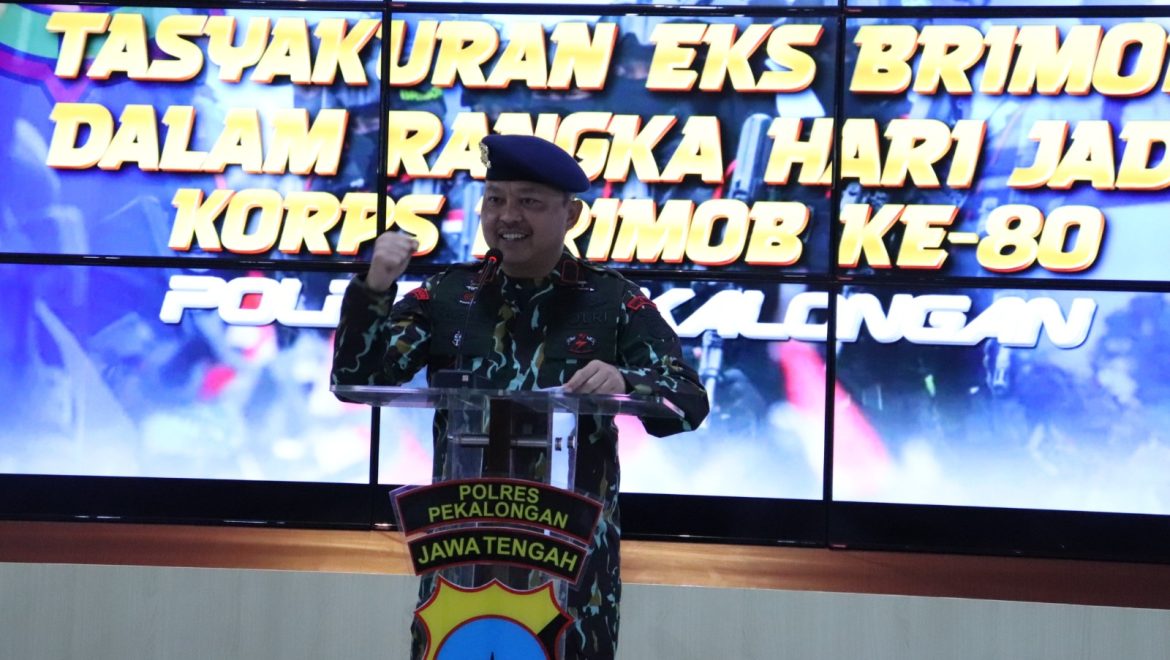 Rayakan HUT Ke-80, Eks Brimob Polres Pekalongan Gelar Tasyakuran Dihadiri Kapolres dan Jajaran