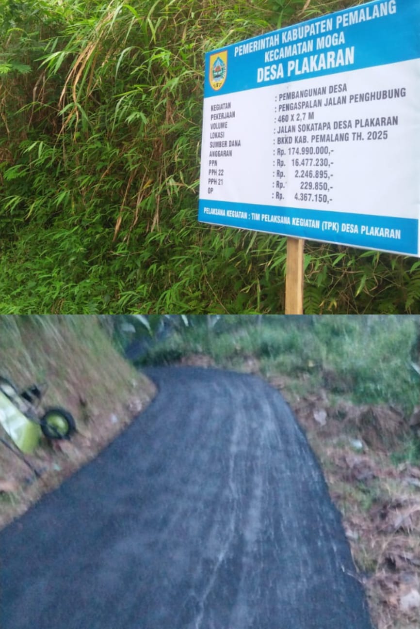 Pengaspalan Jalan Di Jl.Sokatapa Desa Plakaran Di Sambut Gembira Oleh Masyarakat