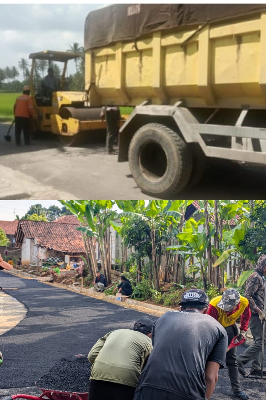 Masyarakat Gembira Jalan Di Desa Lodaya Hari ini Di Aspal