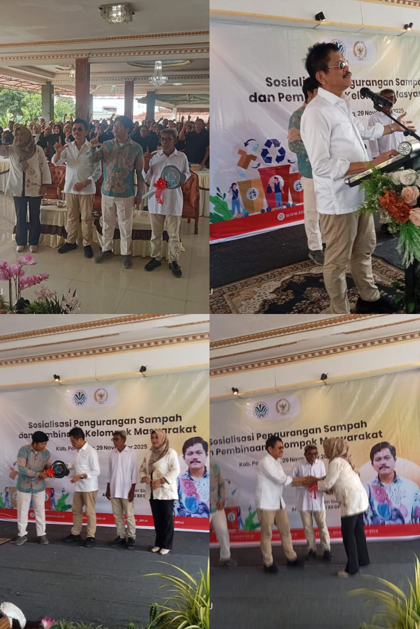 Anggota Komisi Xll DPR RI Dr.Ramson Siagian Sosialisasi Pengurangan Sampah Dan Pembinaan Kelompok Masyarakat Di Kecamatan Randudongkal 