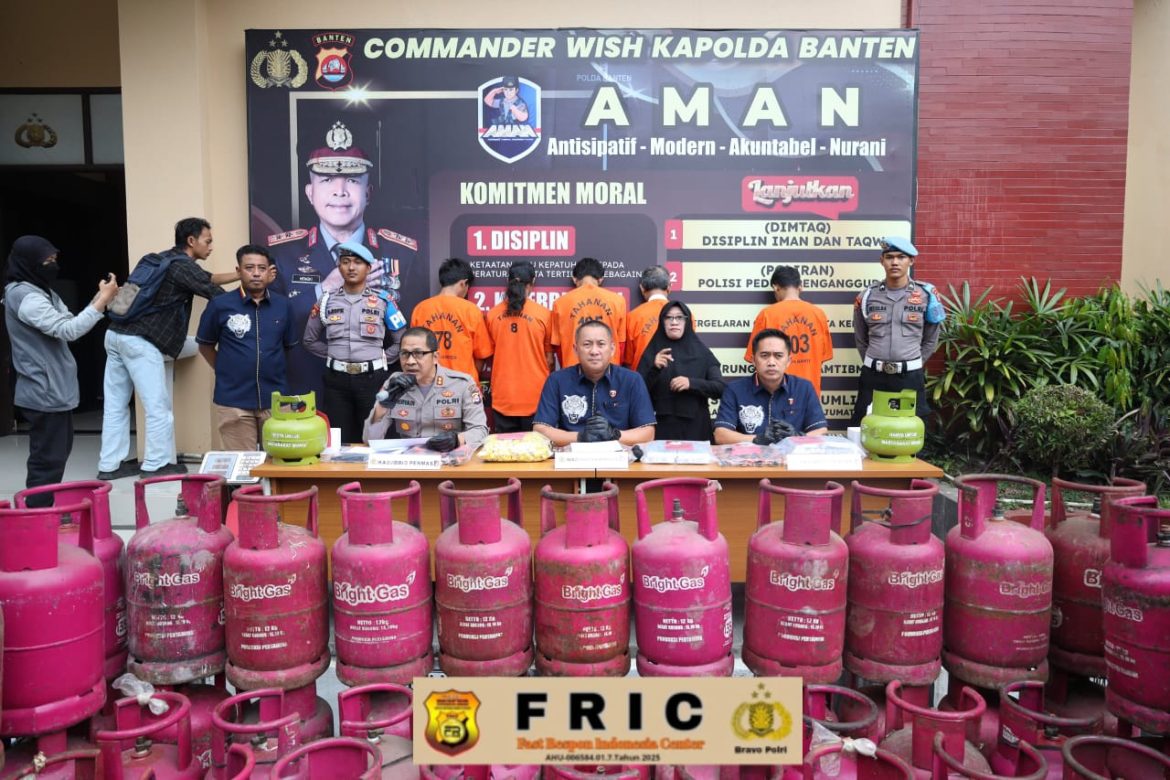 Polda Banten Hentikan Aksi Ilegal Oplosan LPG Bermodus Penyuntikan Antar Tabung