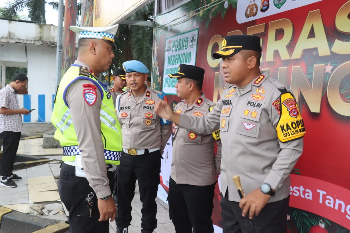 Hari Pertama Operasi Lilin Maung, Kapolresta Tangerang Cek Kesiapan Posko Nataru