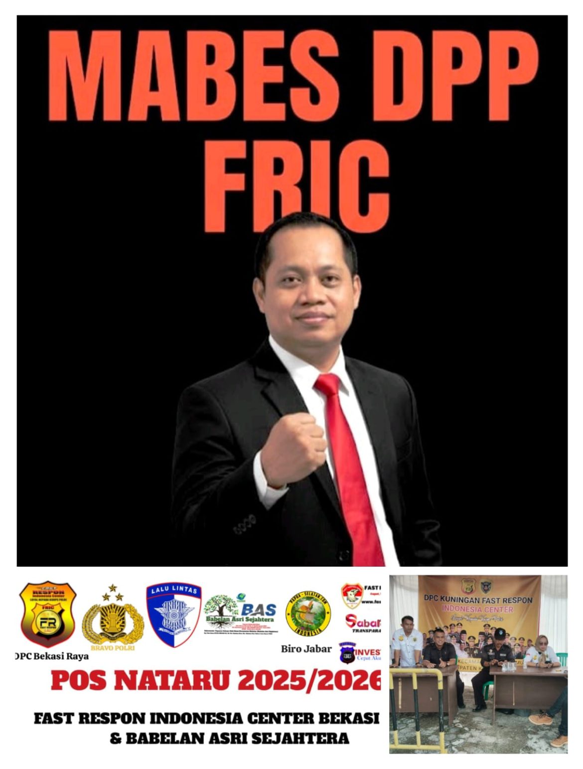 KeTum FRIC H. Dian Surahman Berpatisipasi Mendukung Polri Selama Momen Nataru,   Wujud Nyata Sinergi FRIC dan POLRI