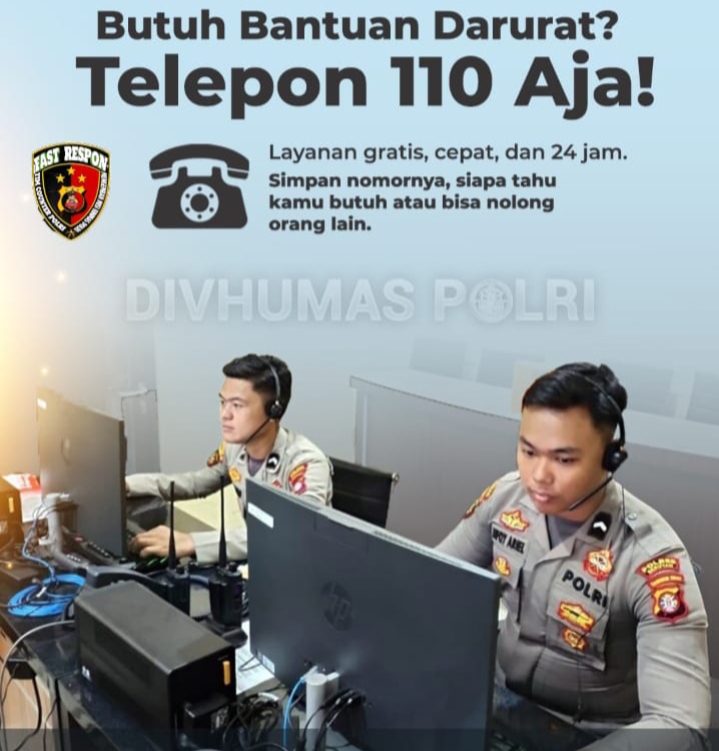Call Center 110 Polri, Layanan Darurat Gratis 24 Jam untuk Keamanan Masyarakat