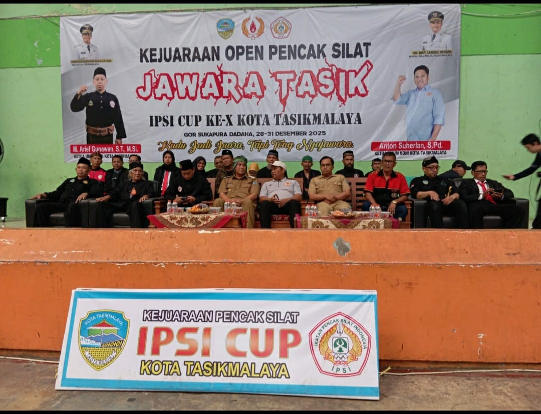 Ketua DPC FRIC Tasikmalaya Hidayat Hadiri Kejuaraan Open Pencak Silat JAWARA TASIK IPSI CUP Ke-X Kota Tasikmalaya. 