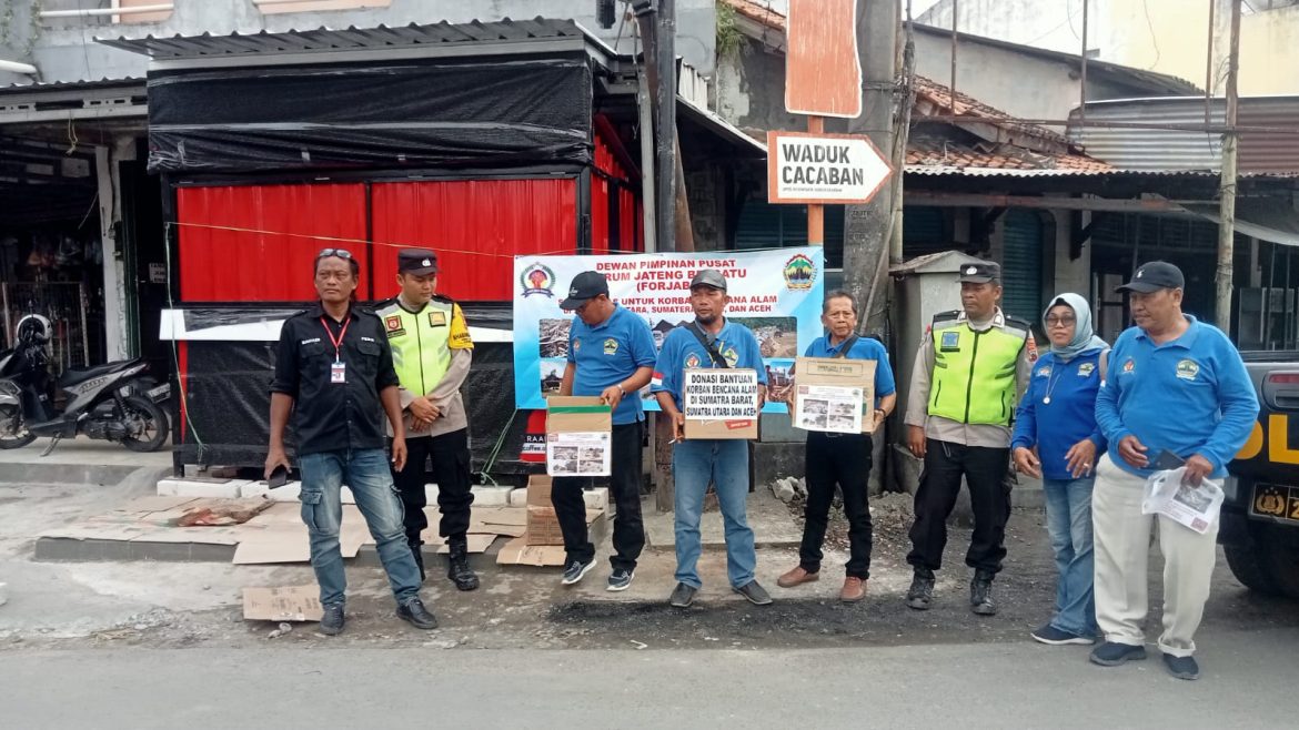 Forum Jateng Bersatu Gelar Penggalangan Dana Untuk Korban Bencana Sumatra