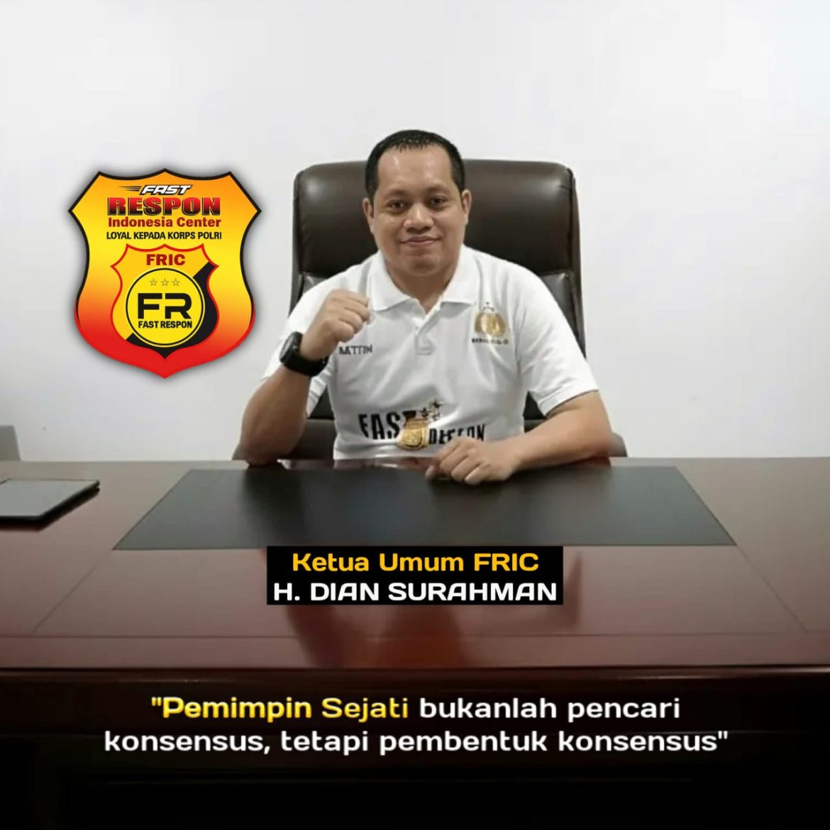 Ketum FRIC ( Fast Respon Indonesia Center) H. Dian Surahman Telah Berhasil mengerahkan seluruh anggotanya untuk turun langsung monitoring dan liputan khusus dalam kegiatan selama nataru 2025-2026 bersama POLRI.