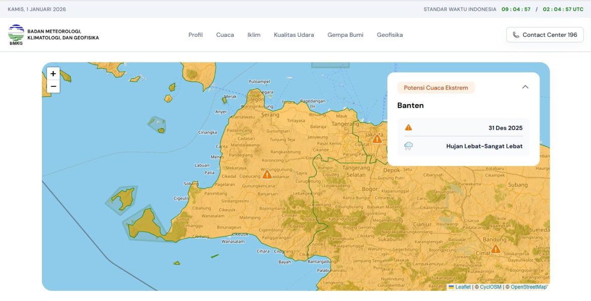 Awali Tahun 2026, Polda Banten Siagakan Call Center 110 Hadapi Cuaca Ekstrem