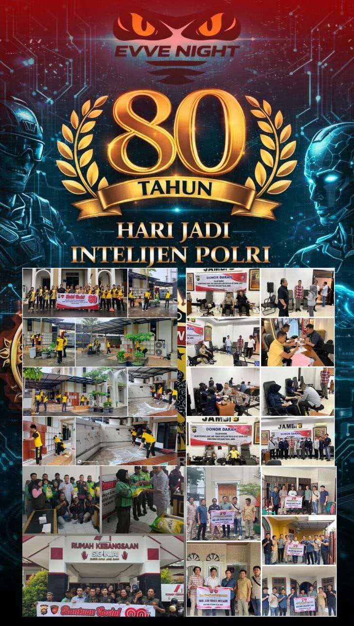 Ditintelkam Polda Jambi Memperingati Hari Jadi Fungsi Intelijen Polri Ke-80 Tahun 2026