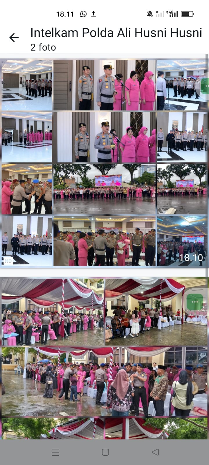 Ketua Fast Repson Indonesia Center Jambi Ucapkan Selamat Kenaikan Pangkat Kepada 805 Personel Polda Jambi Jajaran ” Semoga Amanah