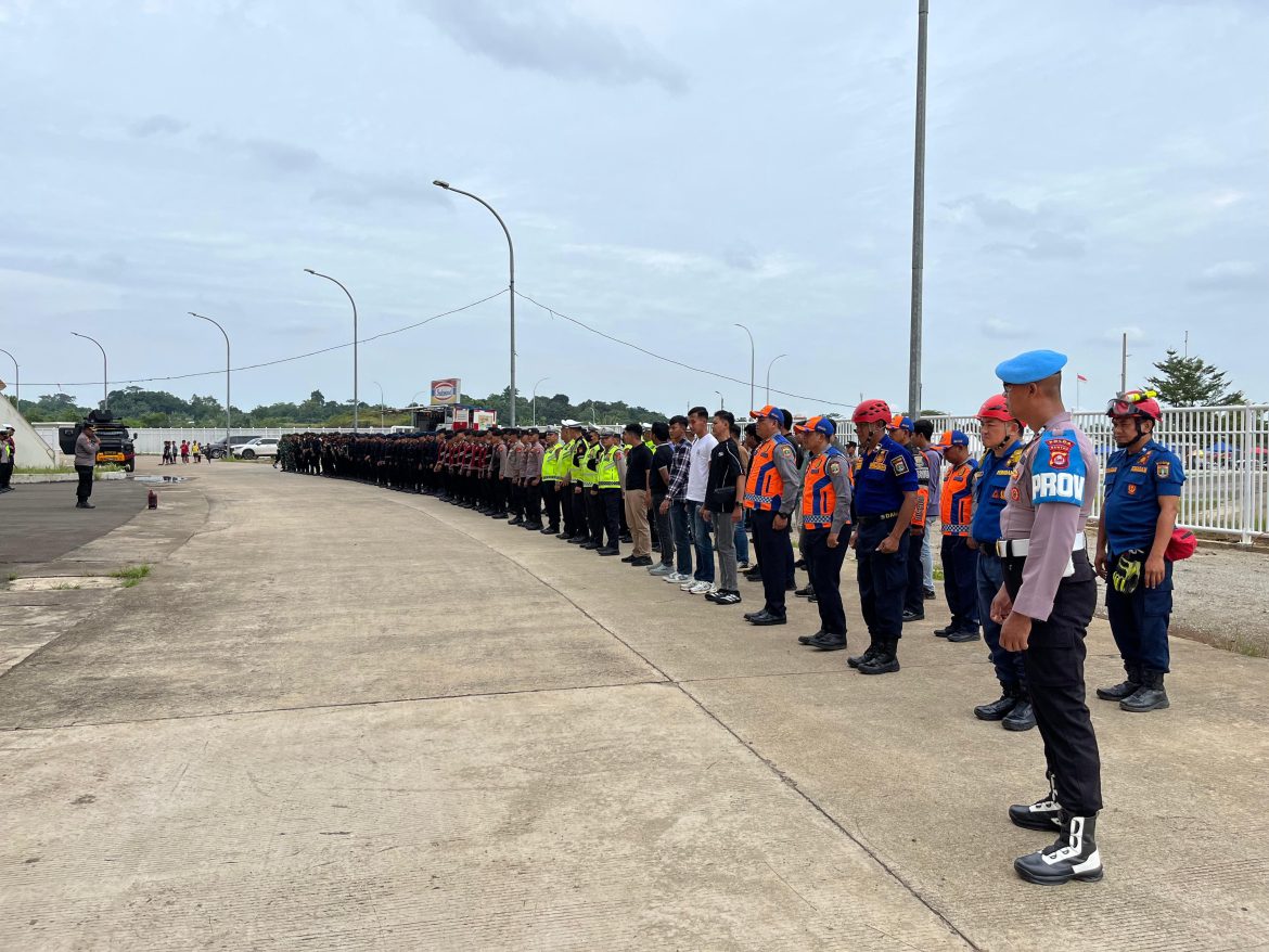 240 Personel Gabungan Amankan Pertandingan Liga 2 Pegadaian di Banten International Stadium