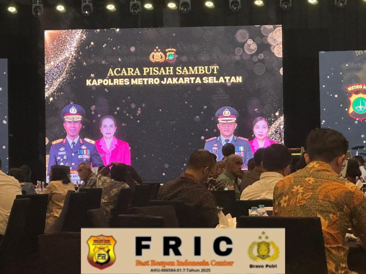 Acara Pisah Sambut Kapolres Metro Jakarta Selatan yg lama Brigjen Pol. Nicolas Ary Lilipaly, S.I.K., M.H., M.Si. kepada Kapolres baru Kombes Pol I Putu Yuni Setiawan, S.I.K., M.H.