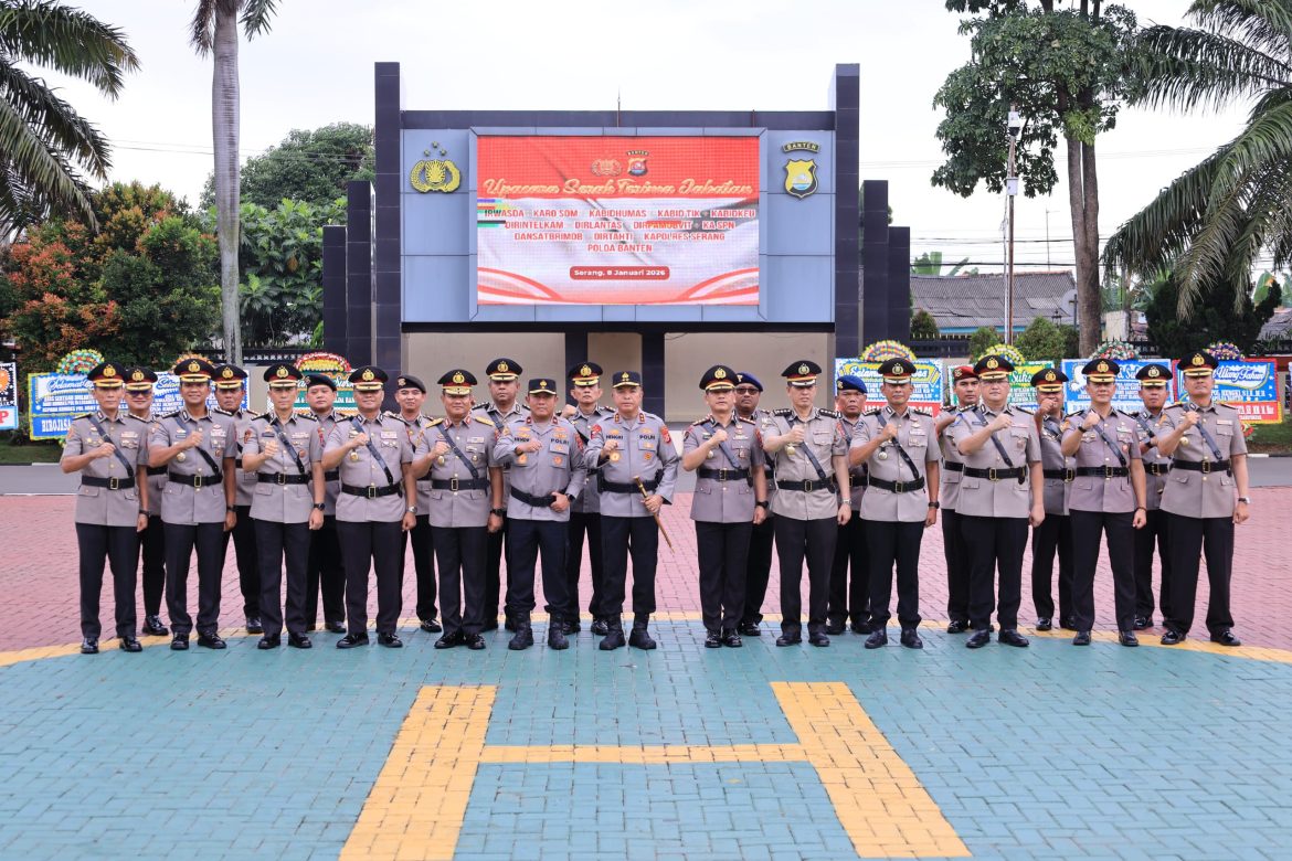 Tour of Duty, Belasan Pejabat Polda Banten Berganti Posisi   