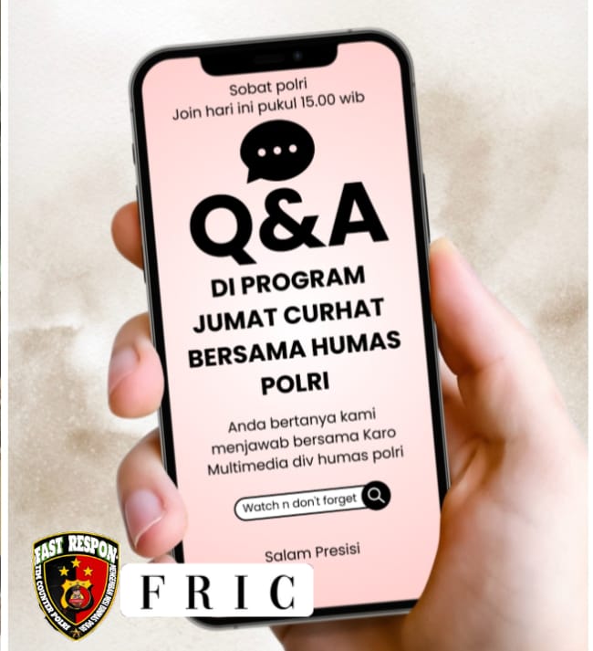 Humas Polri Gelar Program “Jumat Curhat” melalui Sesi Q&A Bersama Karo Multimedia Divhumas Polri